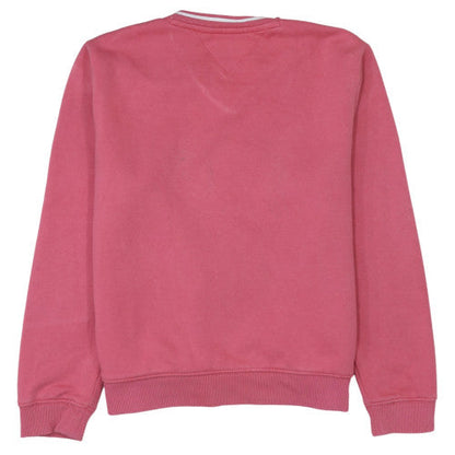 Womens UK Size M Tommy Jeans Pink Pullover Sweatshirt
