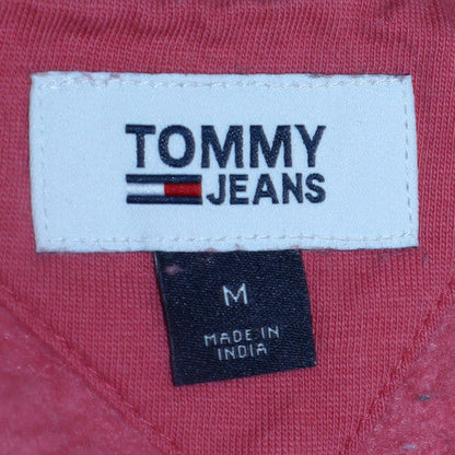 Womens UK Size M Tommy Jeans Pink Pullover Sweatshirt