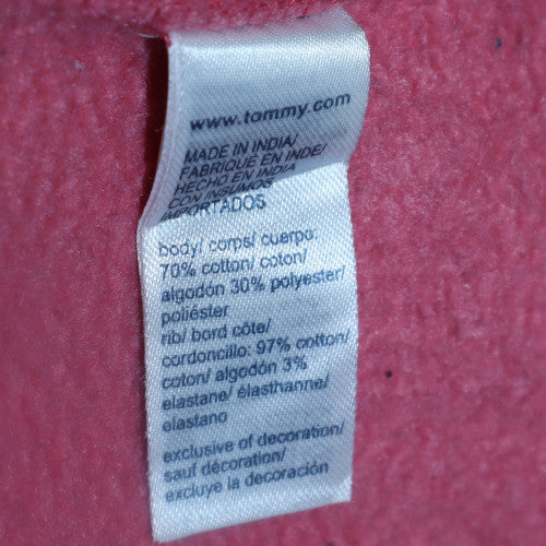 Womens UK Size M Tommy Jeans Pink Pullover Sweatshirt