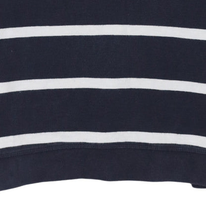 Next Womens Blue White Striped Cotton 3/4 Sleeve Nightshirt Size 10