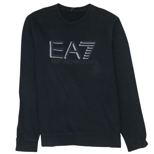 Mens UK Size M Emporio Armani Black Pullover Sweatshirt