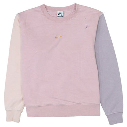 Womens UK Size S Nike Pink Pullover Sweatshirt