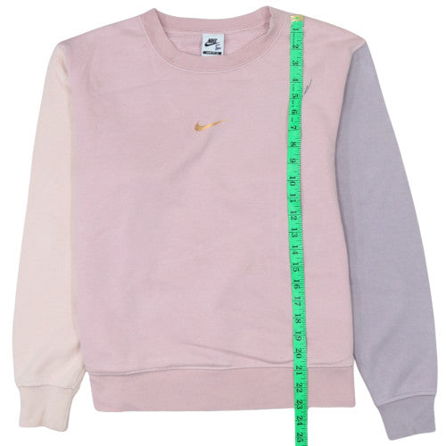 Womens UK Size S Nike Pink Pullover Sweatshirt