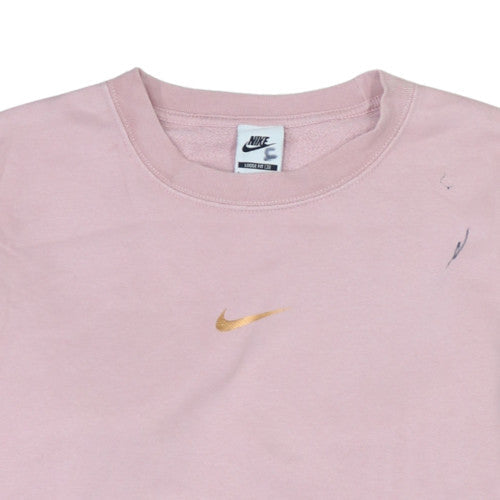 Womens UK Size S Nike Pink Pullover Sweatshirt