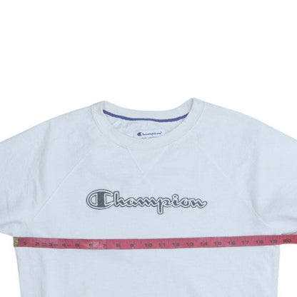 Mens UK Size M Champion White Pullover Sweatshirt