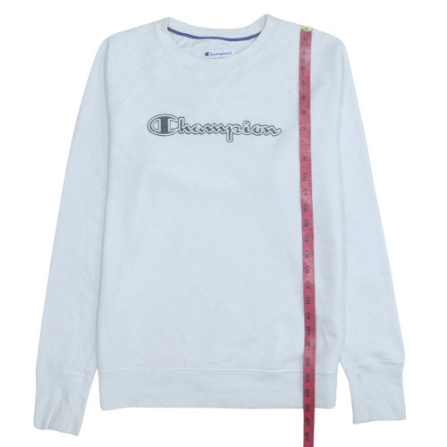 Mens UK Size M Champion White Pullover Sweatshirt
