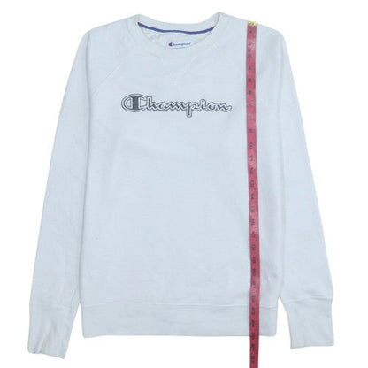 Mens UK Size M Champion White Pullover Sweatshirt
