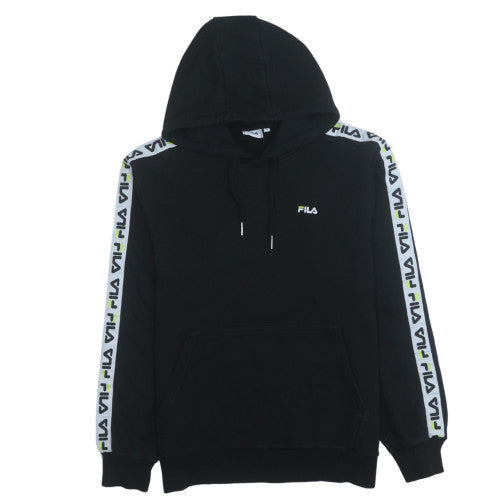 Mens UK Size S FILA Black Pullover Hoodie