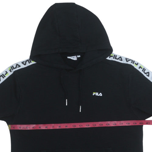 Mens UK Size S FILA Black Pullover Hoodie