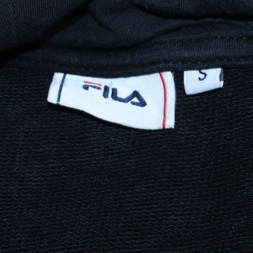 Mens UK Size S FILA Black Pullover Hoodie