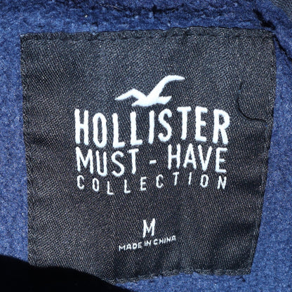 Mens UK Size M Hollister Blue Pullover Hoodie