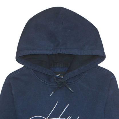Mens UK Size M Hollister Blue Pullover Hoodie