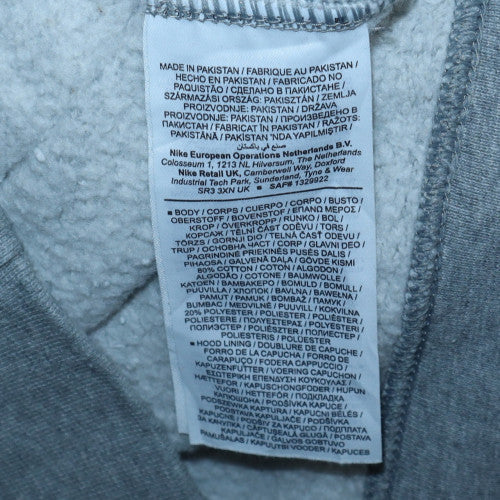 Mens UK Size M Nike Grey Pullover Hoodie