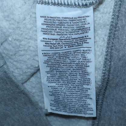 Mens UK Size M Nike Grey Pullover Hoodie