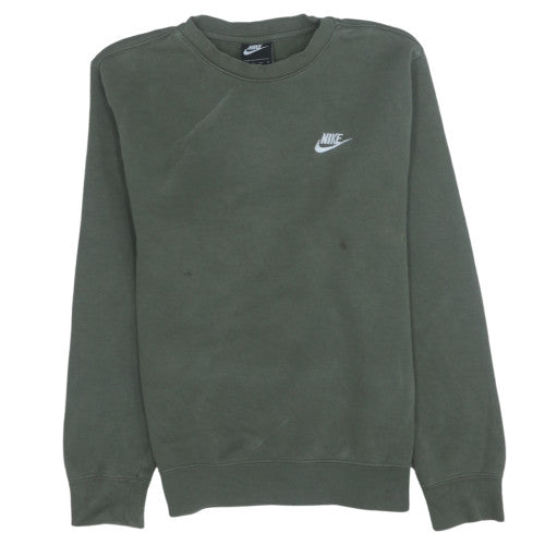 Mens UK Size XS Nike Green Pullover Sweatshirt