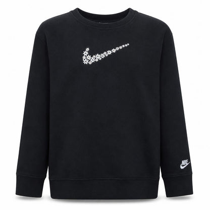 Nike Girls Black XL Fleece Pullover Sweatshirt with Logo Graphic