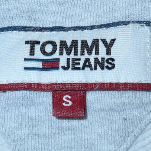 Mens UK Size S Tommy Jeans Grey Pullover Sweatshirt
