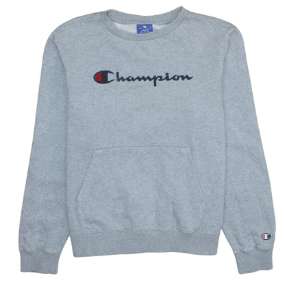 Mens UK Size L Champion Grey Pullover Sweatshirt