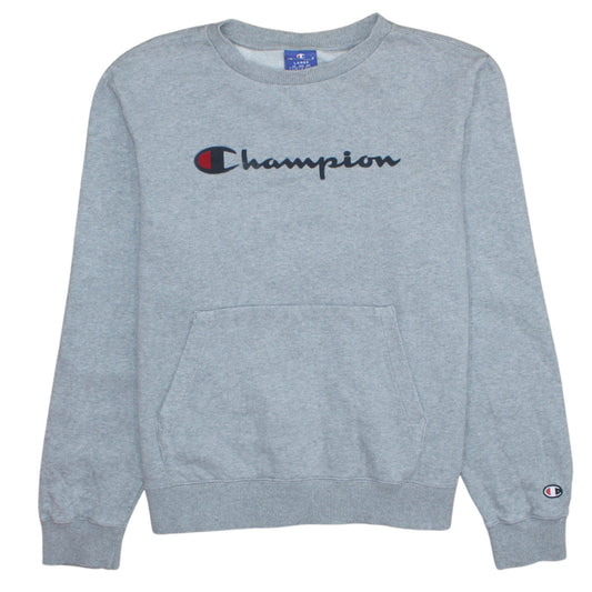 Mens UK Size L Champion Grey Pullover Sweatshirt