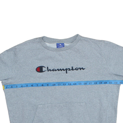 Mens UK Size L Champion Grey Pullover Sweatshirt