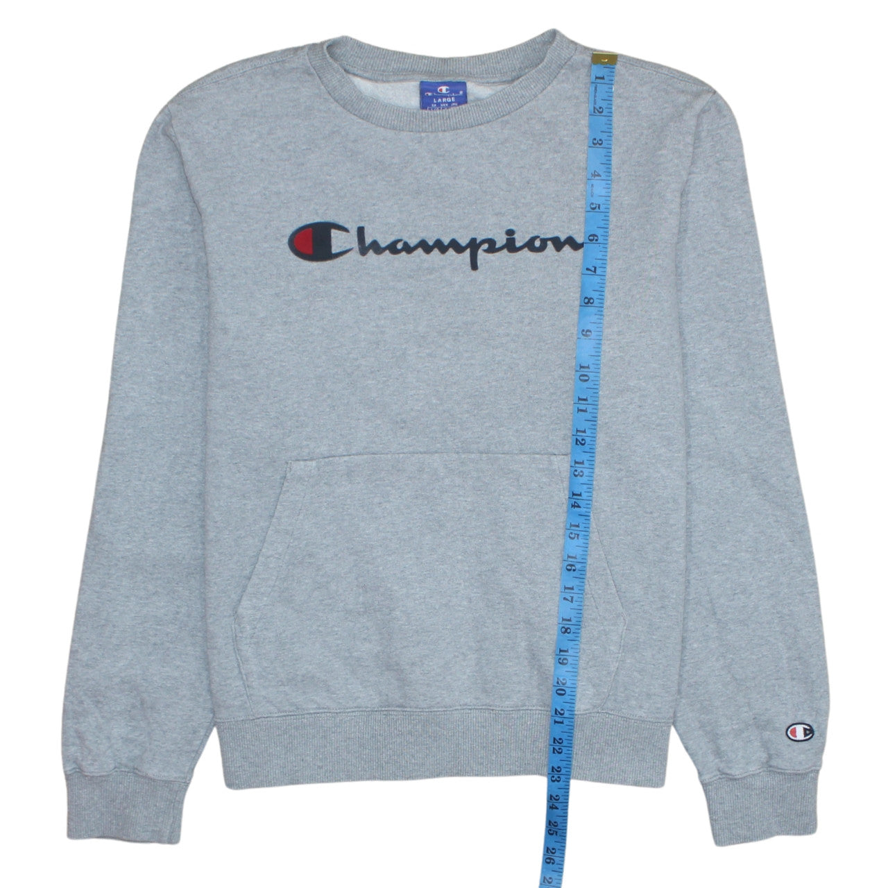 Mens UK Size L Champion Grey Pullover Sweatshirt