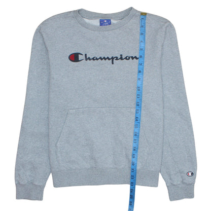 Mens UK Size L Champion Grey Pullover Sweatshirt