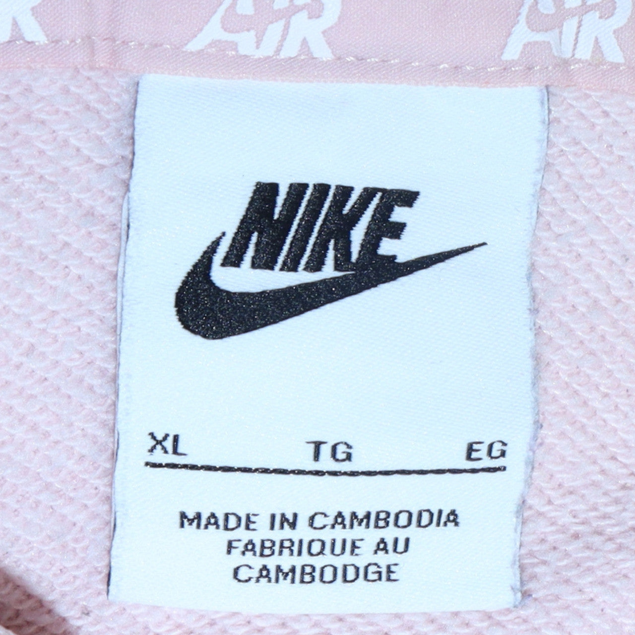 Womens UK Size XL Nike Pink Pullover Hoodie