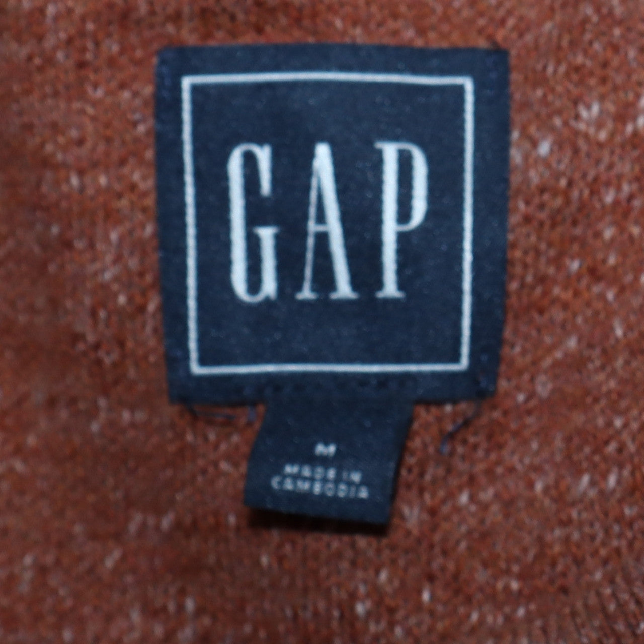 Mens UK Size M Gap Brown Pullover Jumper