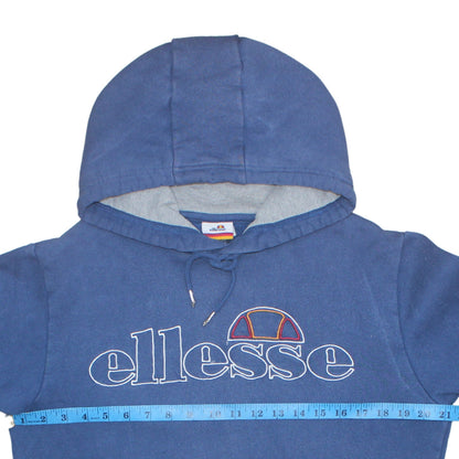 Mens UK Size M ellesse Blue Pullover Hoodie