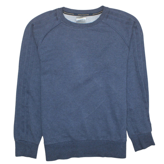 Mens UK Size M adidas Blue Pullover Sweatshirt