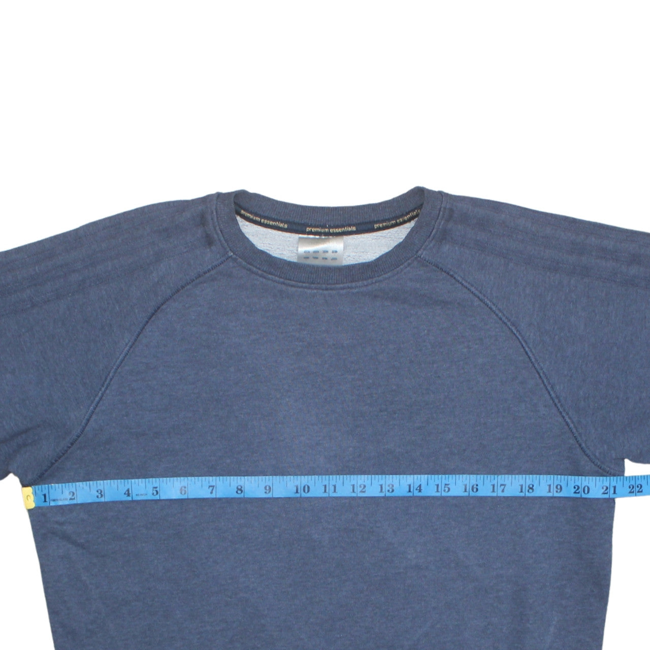 Mens UK Size M adidas Blue Pullover Sweatshirt