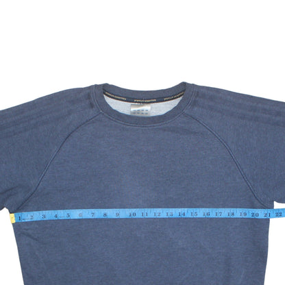 Mens UK Size M adidas Blue Pullover Sweatshirt
