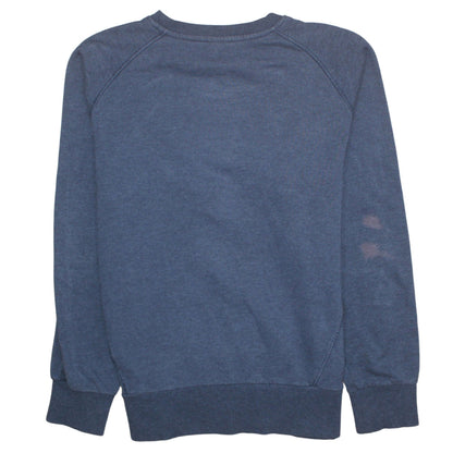 Mens UK Size M adidas Blue Pullover Sweatshirt