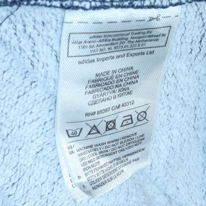 Mens UK Size M adidas Blue Pullover Sweatshirt