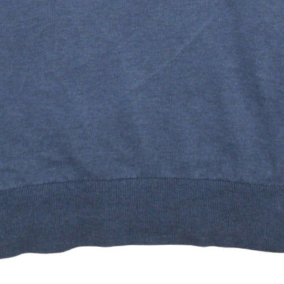 Mens UK Size M adidas Blue Pullover Sweatshirt