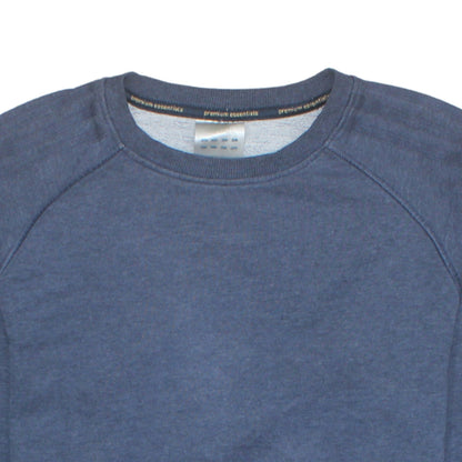 Mens UK Size M adidas Blue Pullover Sweatshirt