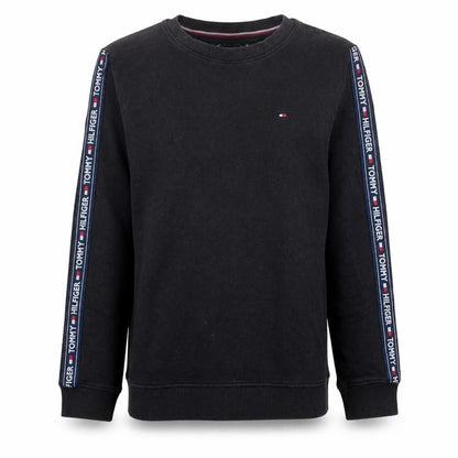 Mens UK Size M Tommy Hilfiger Black Pullover Sweatshirt