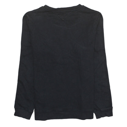Mens UK Size M Tommy Hilfiger Black Pullover Sweatshirt
