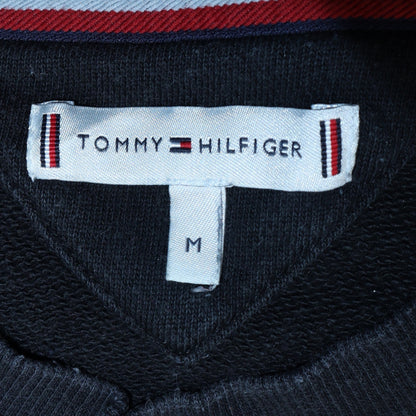 Mens UK Size M Tommy Hilfiger Black Pullover Sweatshirt