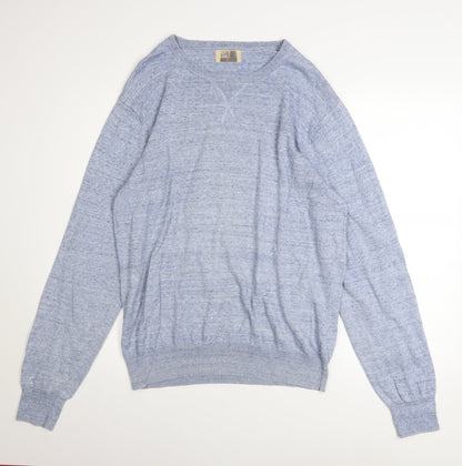 Mens UK Size L Marks and Spencer Blue Pullover Jumper