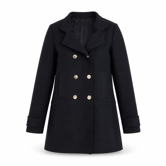 Womens UK Size XS Zara Black Pea Coat