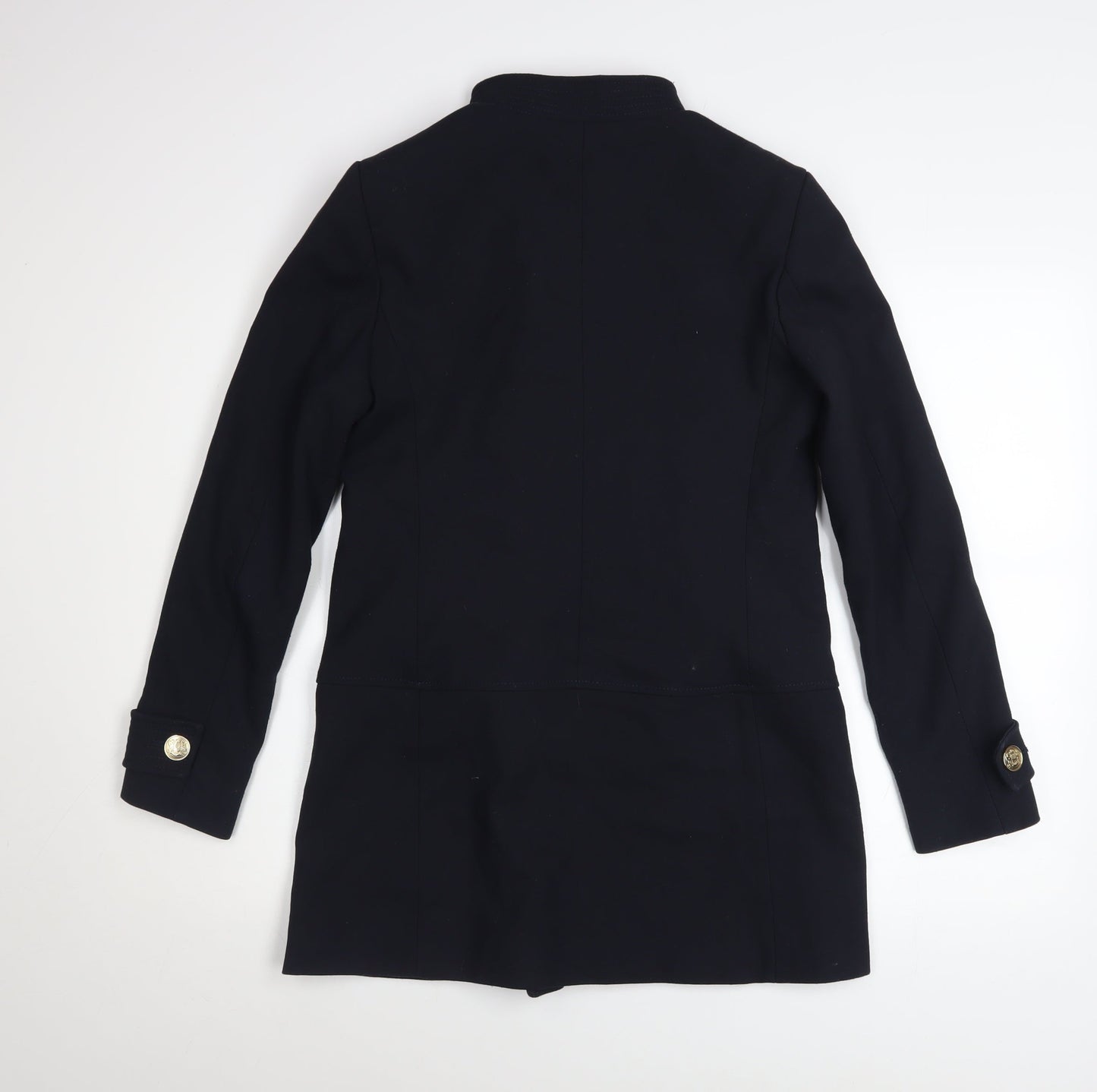 Womens UK Size XS Zara Black Pea Coat