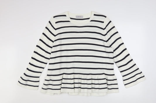 Womens UK Size 18 Marks and Spencer White Pullover Jumper