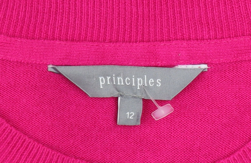 Womens UK Size 12 Principles Pink Pullover Jumper