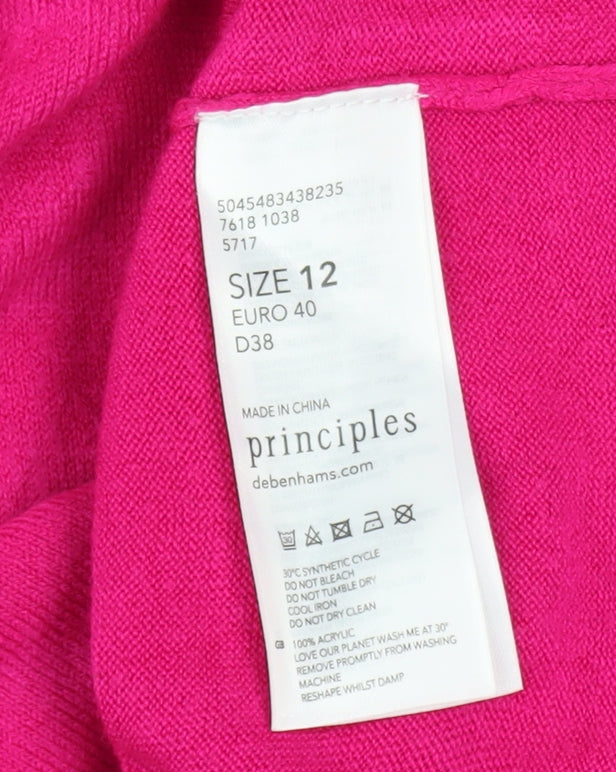 Womens UK Size 12 Principles Pink Pullover Jumper
