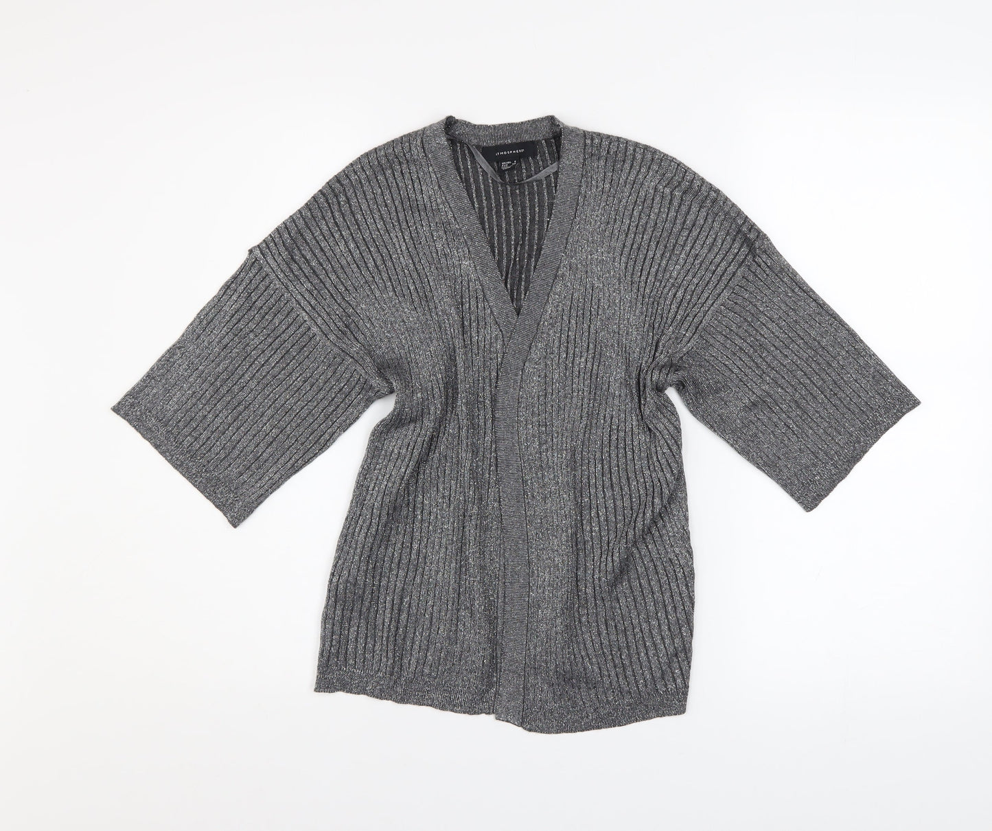 Womens UK Size 6 Atmosphere Grey Cardigan Jumper