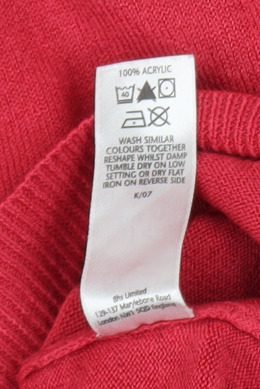 Womens UK Size 14 BHS Pink Pullover Jumper