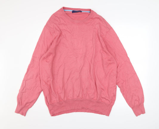 Mens UK Size 2XL Joseph Turner Pink Pullover Jumper
