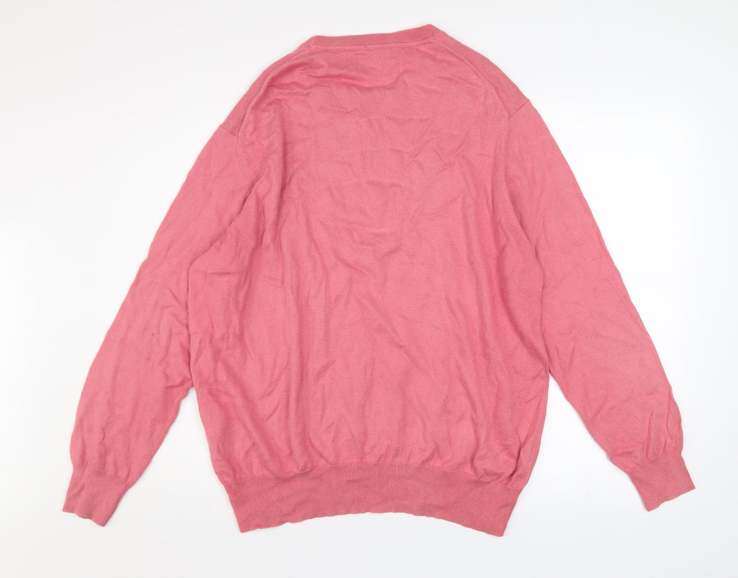 Mens UK Size 2XL Joseph Turner Pink Pullover Jumper