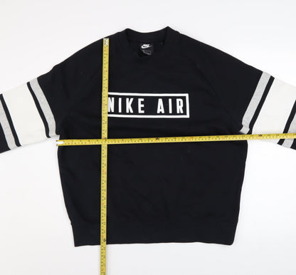Mens UK Size M Nike Black Pullover Sweatshirt